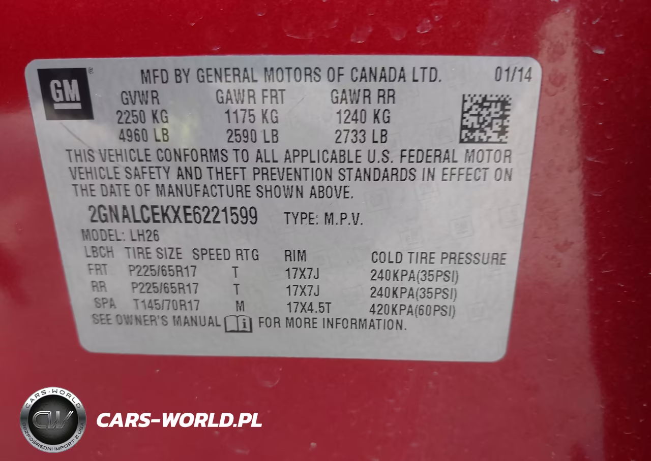 2014 Chevrolet Equinox 2Lt VIN:2GNALCEKXE6221599 - 9