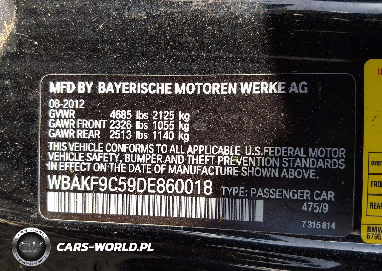 2013 BMW 335I xDrive VIN:WBAKF9C59DE860018 - 9