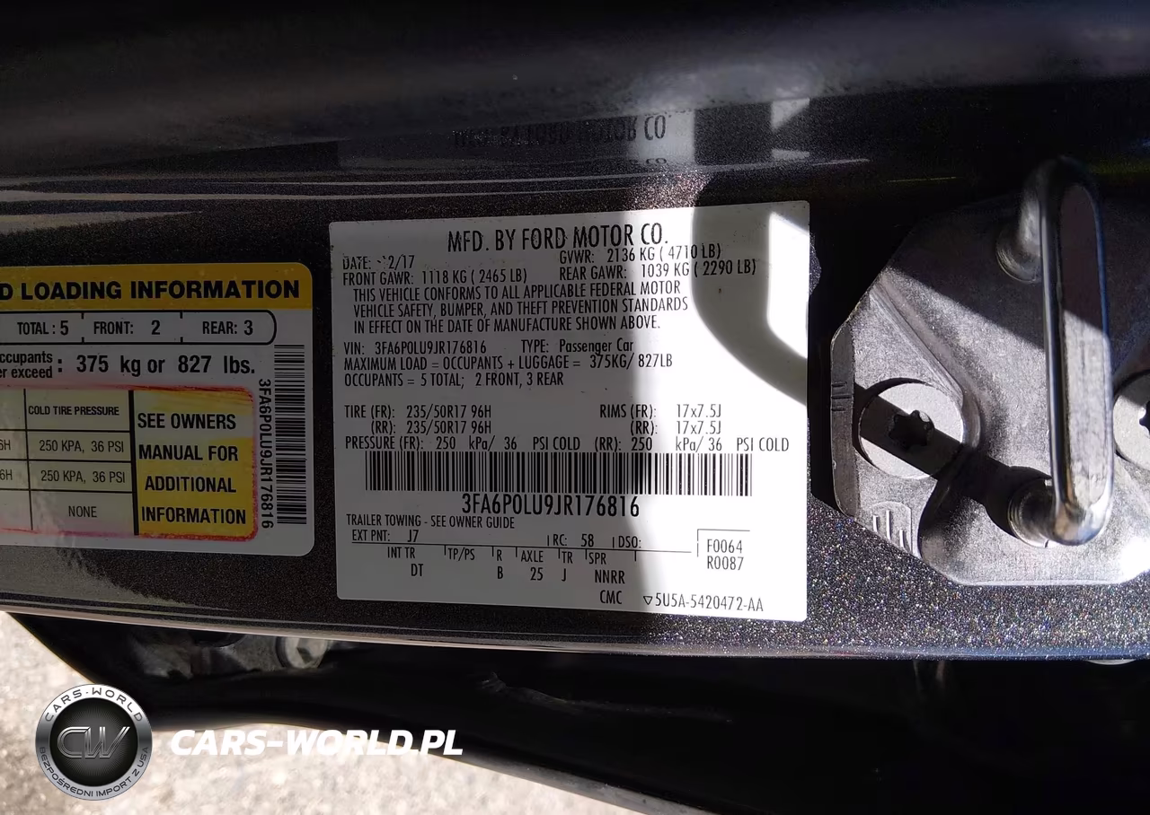 2018 Ford Fusion Hybrid Se VIN:3FA6P0LU9JR176816 - 9