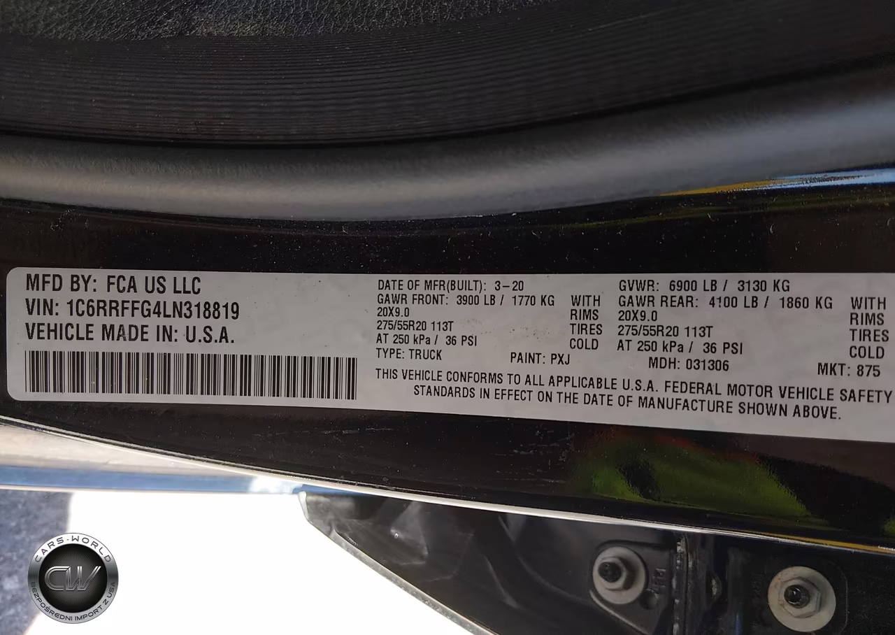 2020 Ram 1500 Big Horn 4X4 5'7 Box VIN:1C6RRFFG4LN318819 - 9