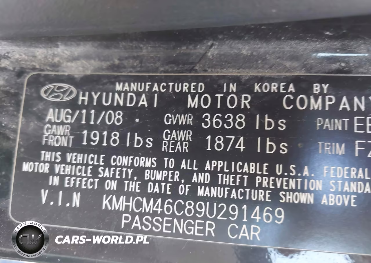 2009 Hyundai Accent Gls VIN:KMHCM46C89U291469 - 9