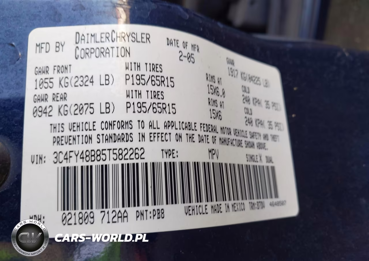 2005 Chrysler Pt Cruiser VIN:3C4FY48B85T582262 - 9