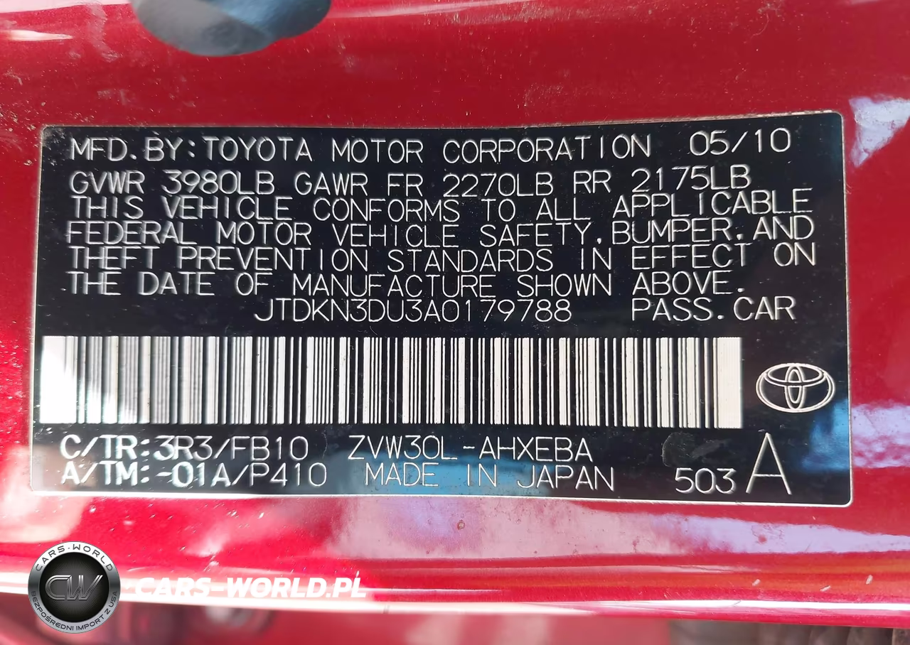 2010 Toyota Prius Ii VIN:JTDKN3DU3A0179788 - 9