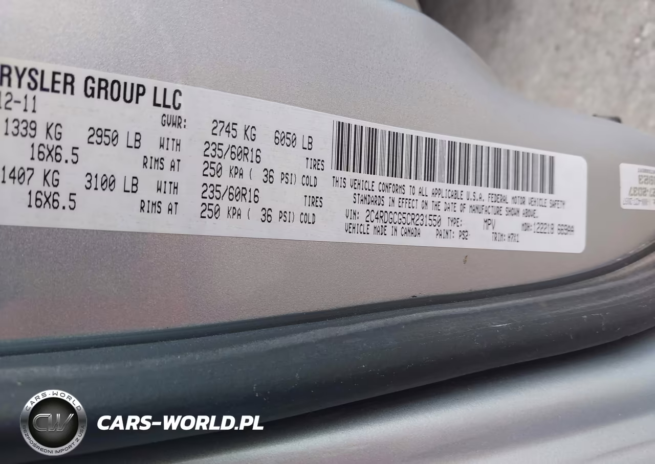 2012 Dodge Grand Caravan Sxt VIN:2C4RDGCG5CR231550 - 9