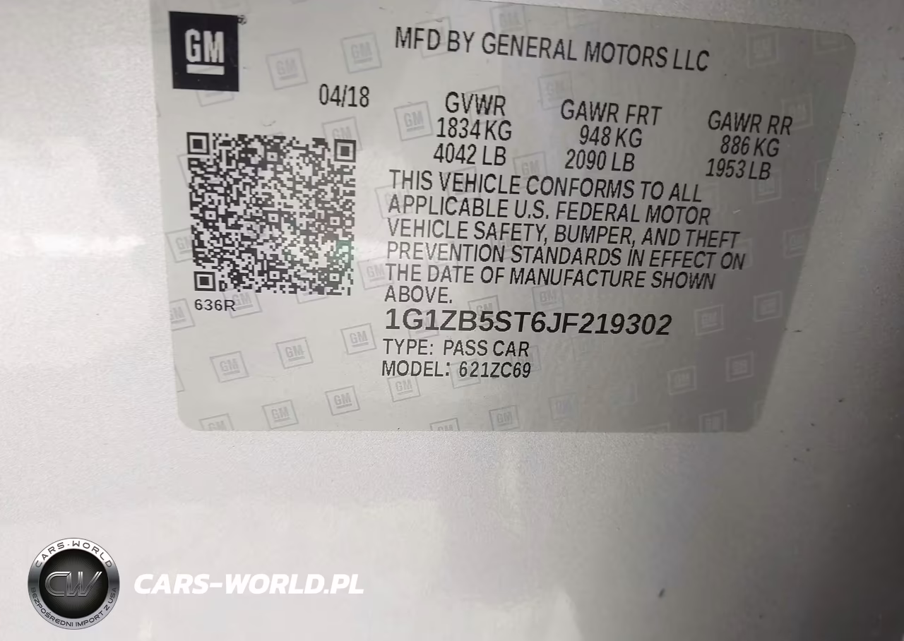 2018 Chevrolet Malibu 1Ls VIN:1G1ZB5ST6JF219302 - 9