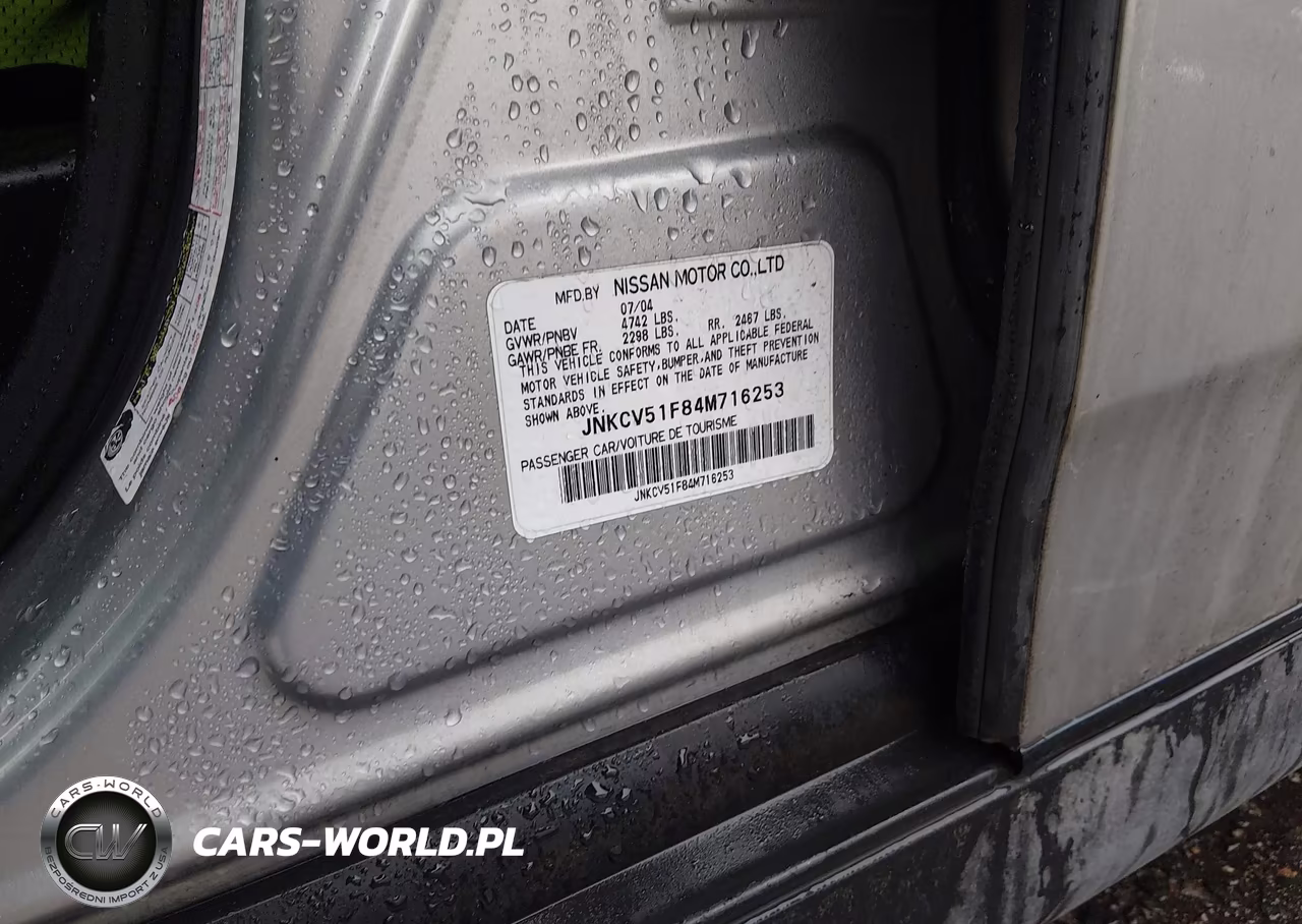 2004 Infiniti G35 VIN:JNKCV51F84M716253 - 9