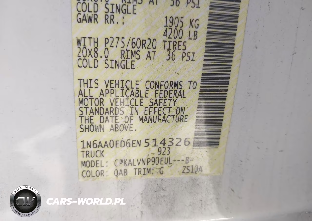 2014 Nissan Titan Sl VIN:1N6AA0ED6EN514326 - 9