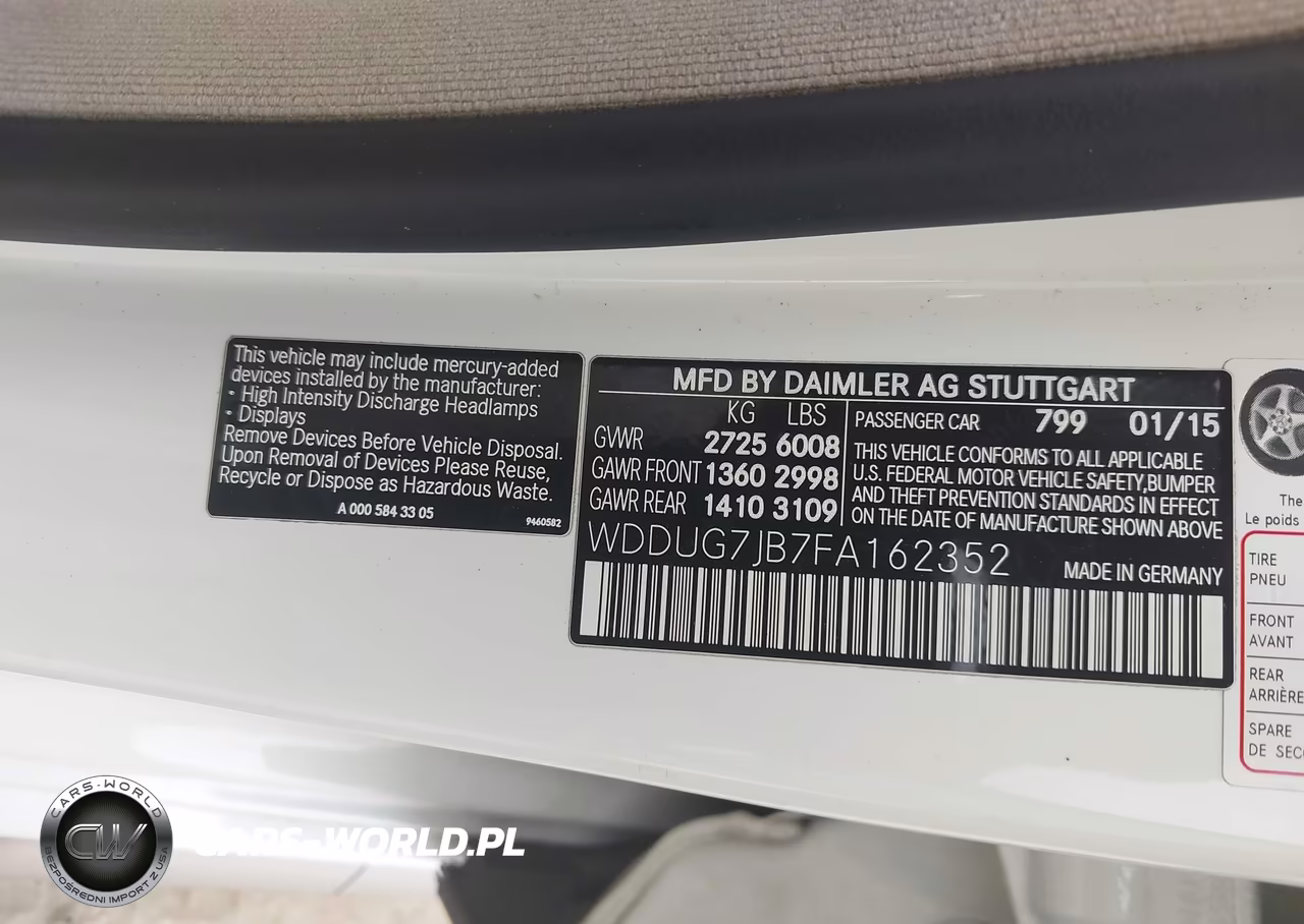 2015 Mercedes-Benz S 63 Amg 4Matic VIN:WDDUG7JB7FA162352 - 9