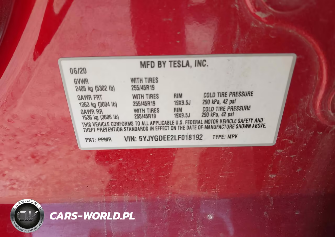 2020 Tesla Model Y Long Range Dual Motor All-Wheel Drive VIN:5YJYGDEE2LF018192 - 9