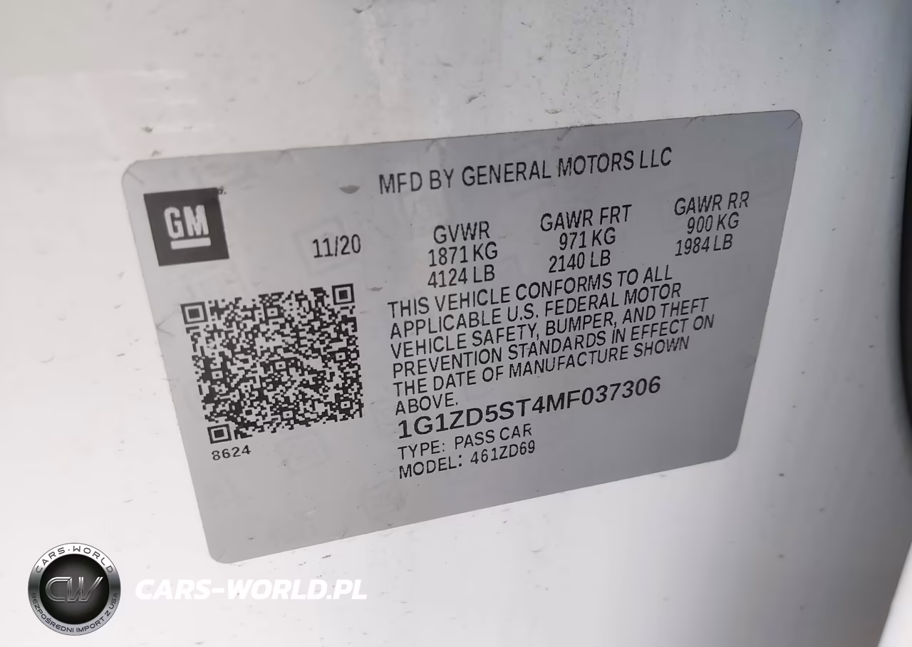 2021 Chevrolet Malibu Fwd Lt VIN:1G1ZD5ST4MF037306 - 9