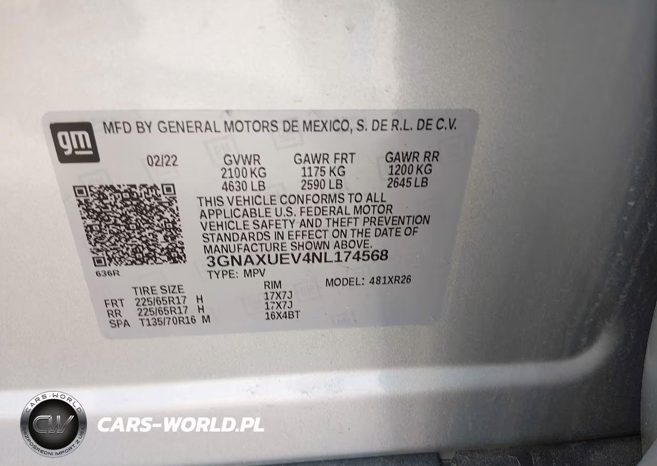 2022 Chevrolet Equinox Awd Lt VIN:3GNAXUEV4NL174568 - 9