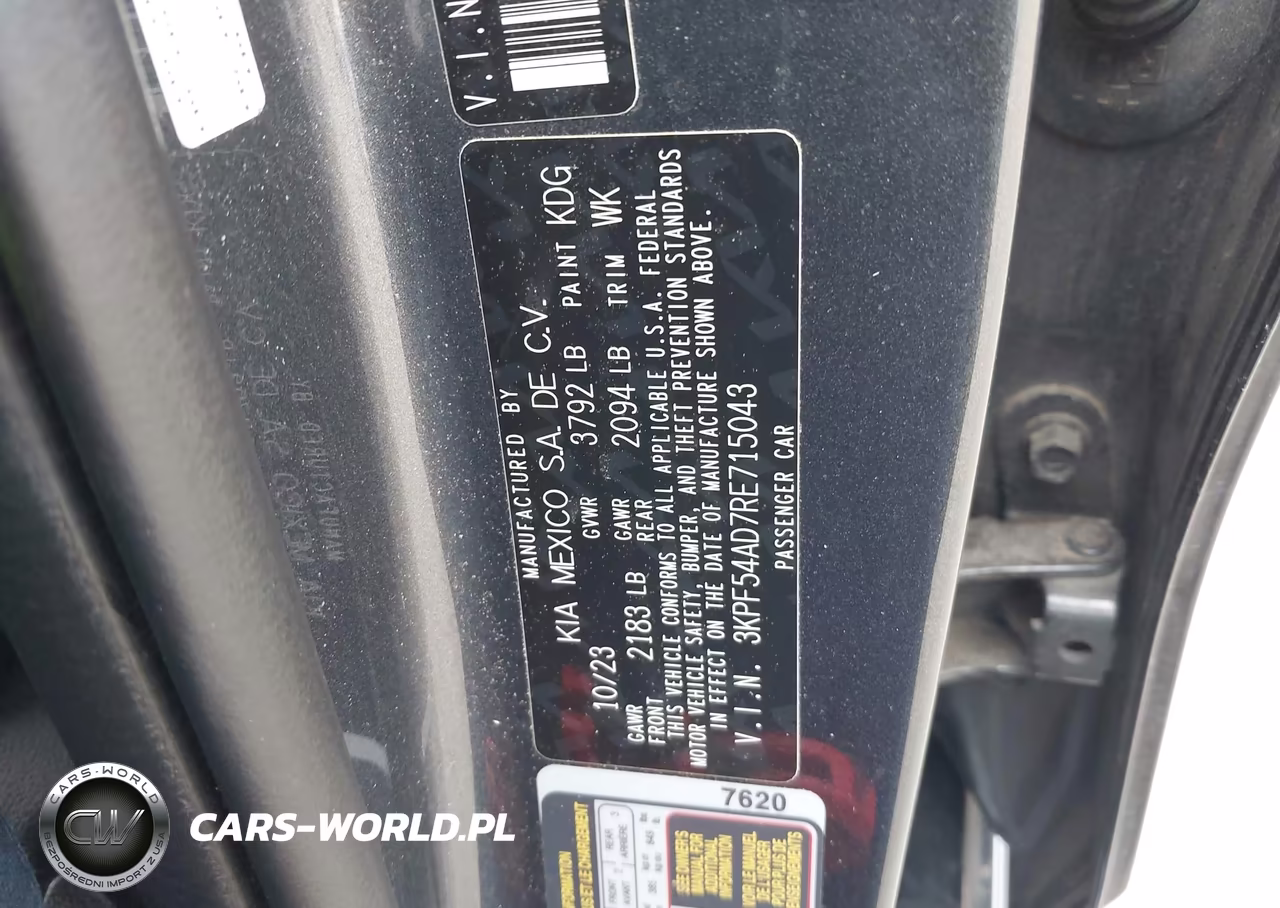2024 Kia Forte Gt-Line VIN:3KPF54AD7RE715043 - 9