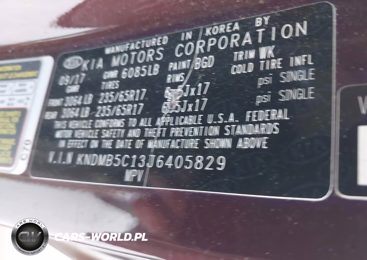 2018 Kia Sedona Lx VIN:KNDMB5C13J6405829 - 9