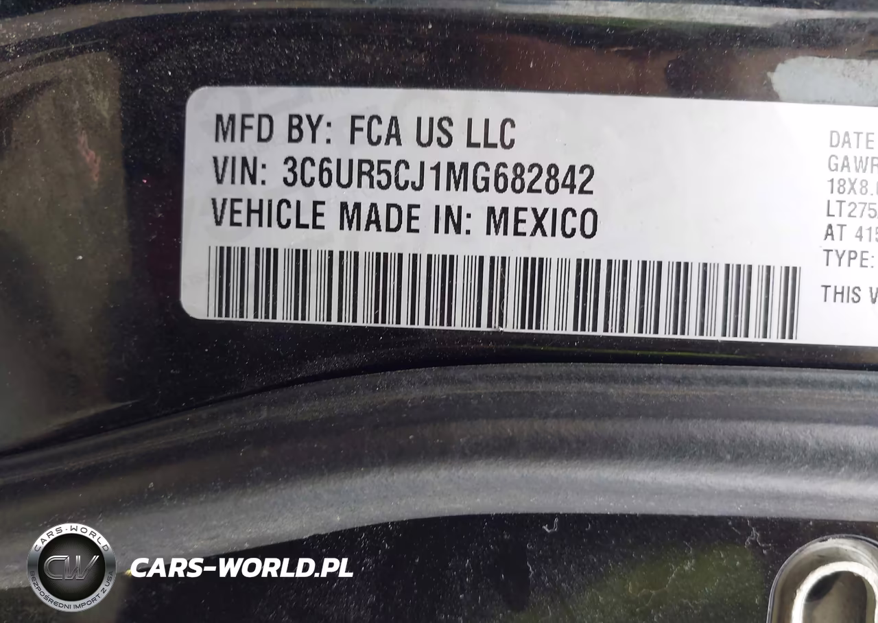 2021 Ram 2500 Tradesman 4X4 6'4 Box VIN:3C6UR5CJ1MG682842 - 9
