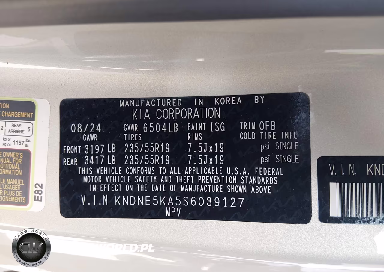 2025 Kia Carnival Mpv Hybrid Sx Prestige VIN:KNDNE5KA5S6039127 - 9