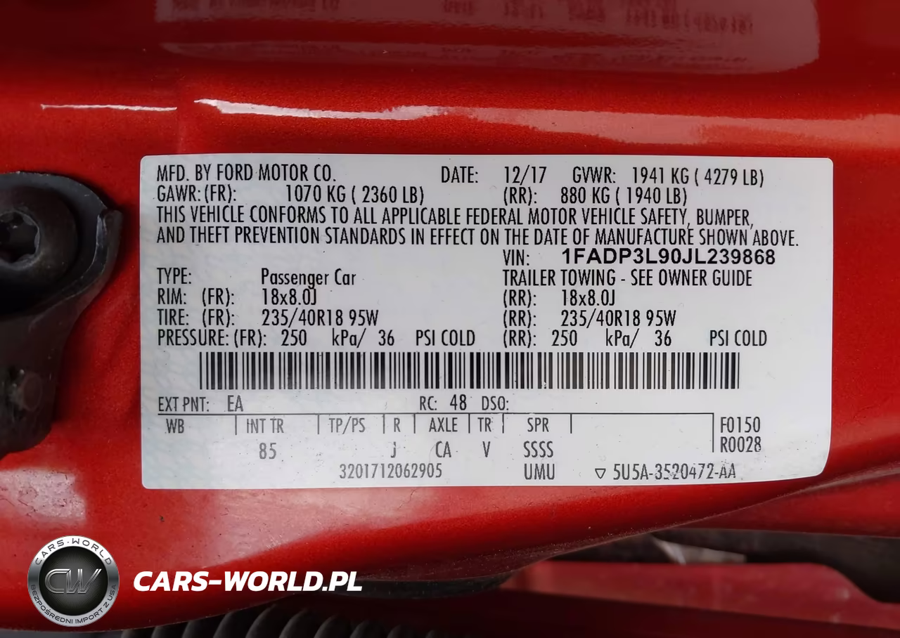 2018 Ford Focus St VIN:1FADP3L90JL239868 - 9