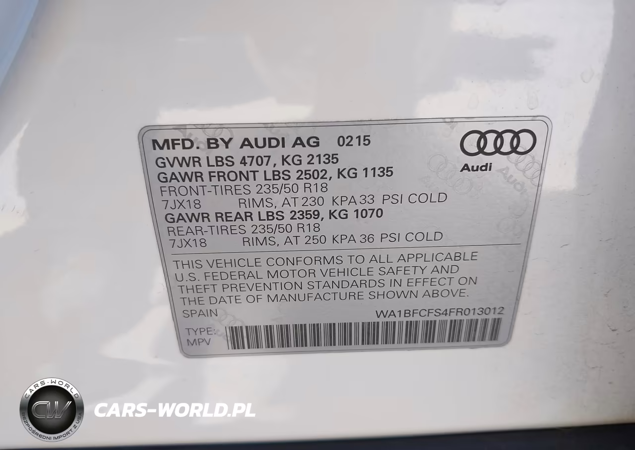 2015 Audi Q3 2.0T Premium Plus VIN:WA1BFCFS4FR013012 - 9