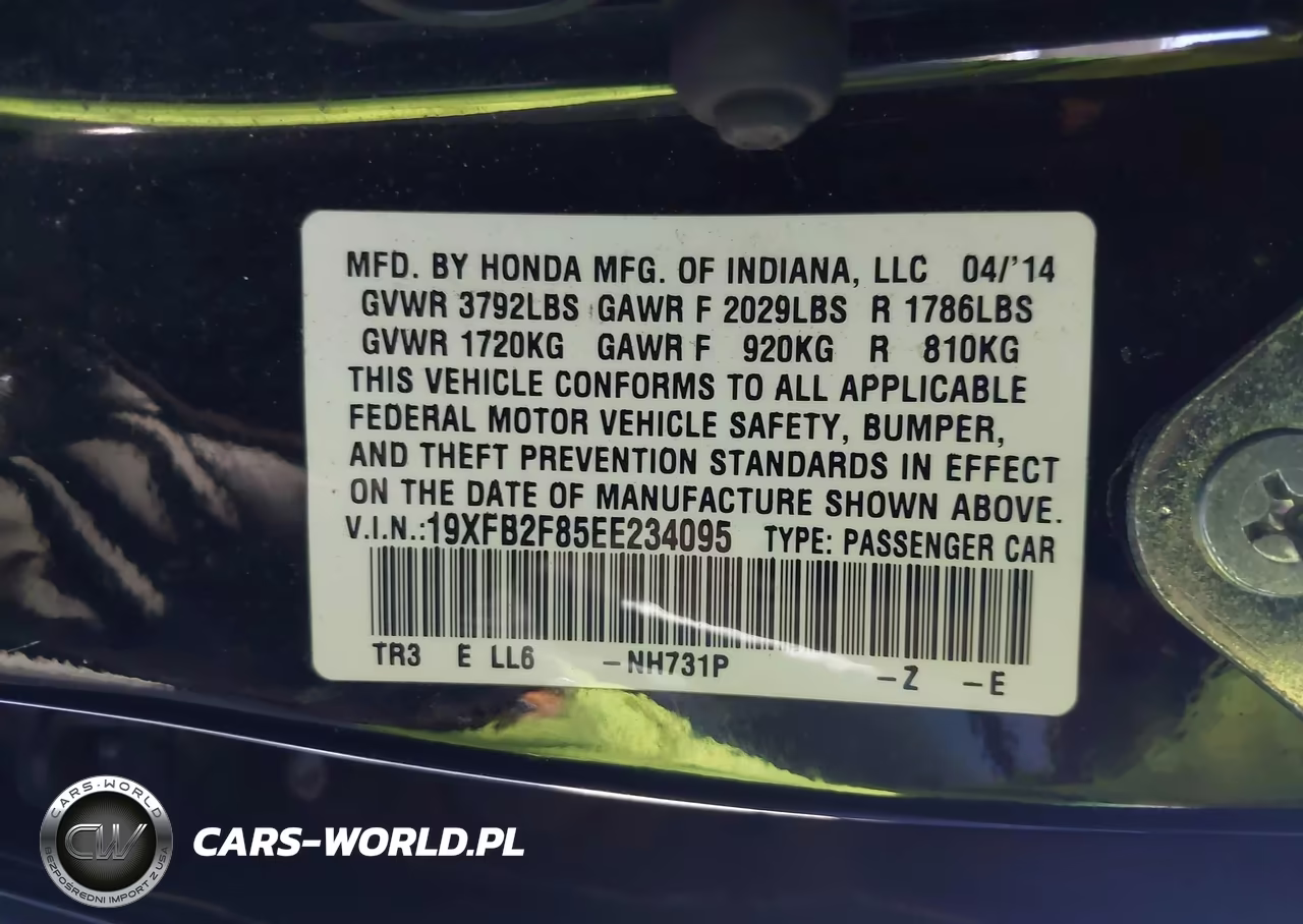 2014 Honda Civic Ex VIN:19XFB2F85EE234095 - 9