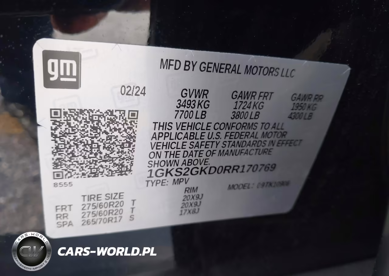 2024 GMC Yukon Xl 4Wd Slt VIN:1GKS2GKD0RR170769 - 9