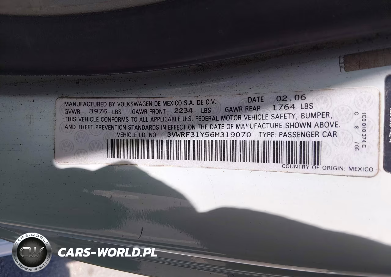 2006 Volkswagen New Beetle 2.5 VIN:3VWRF31Y56M319070 - 9