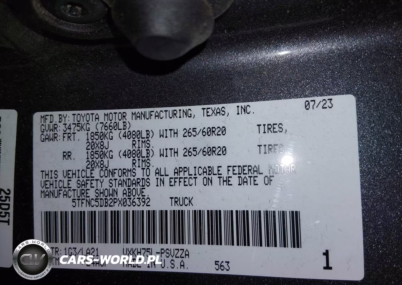 2023 Toyota Tundra Hybrid Platinum VIN:5TFNC5DB2PX036392 - 9