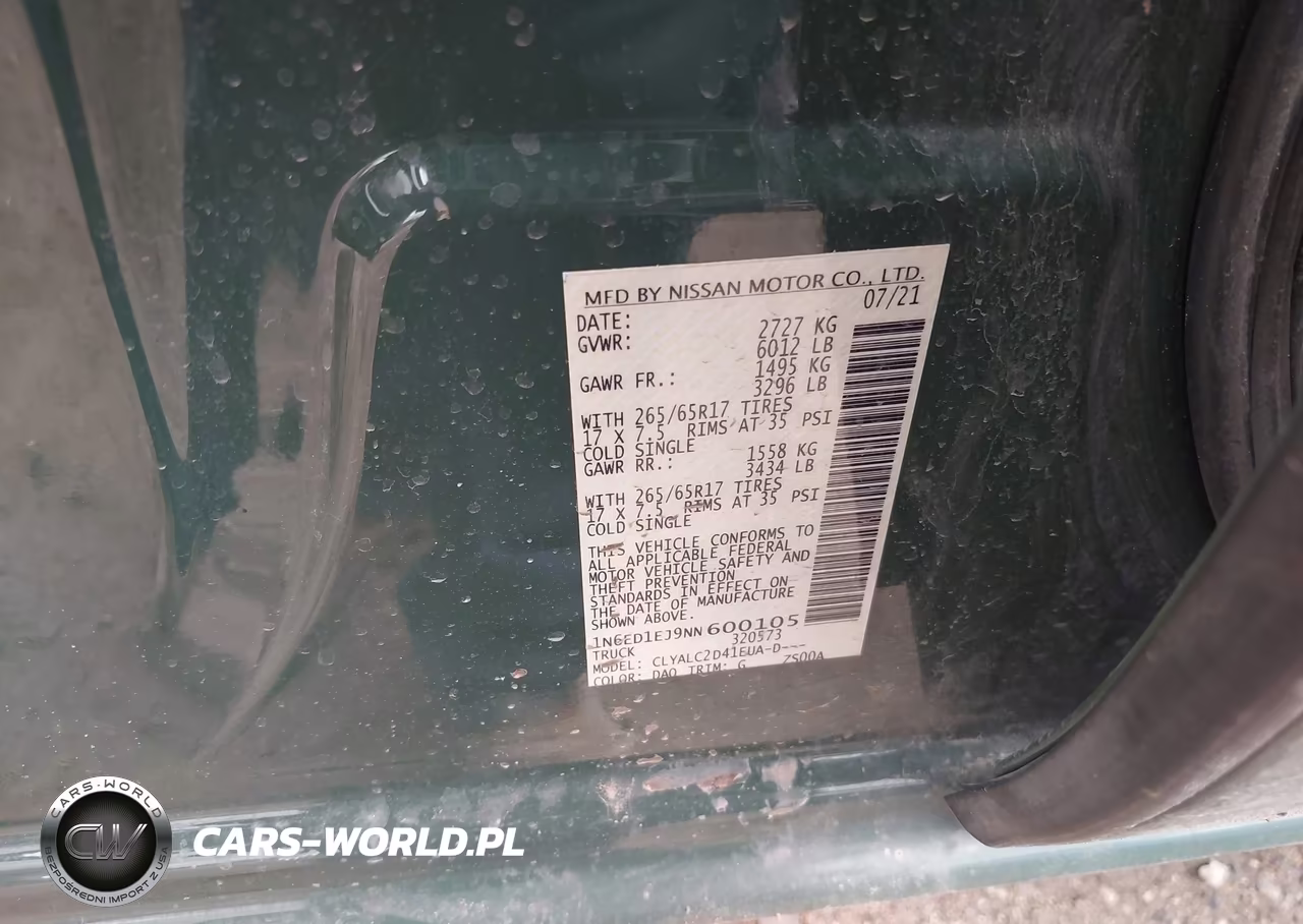2022 Nissan Frontier Sv 4X2 VIN:1N6ED1EJ9NN600105 - 9