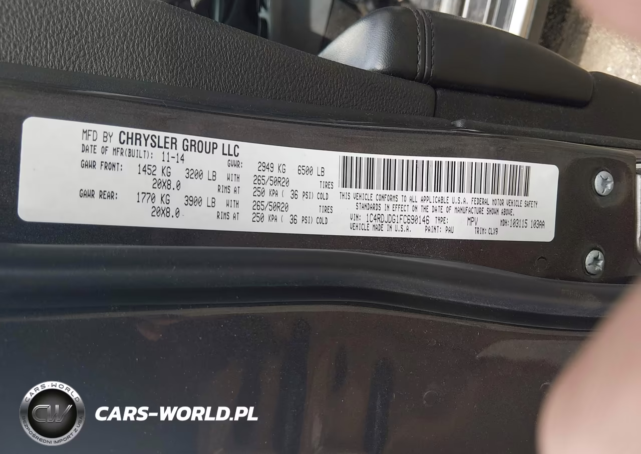 2015 Dodge Durango Limited VIN:1C4RDJDG1FC690146 - 9