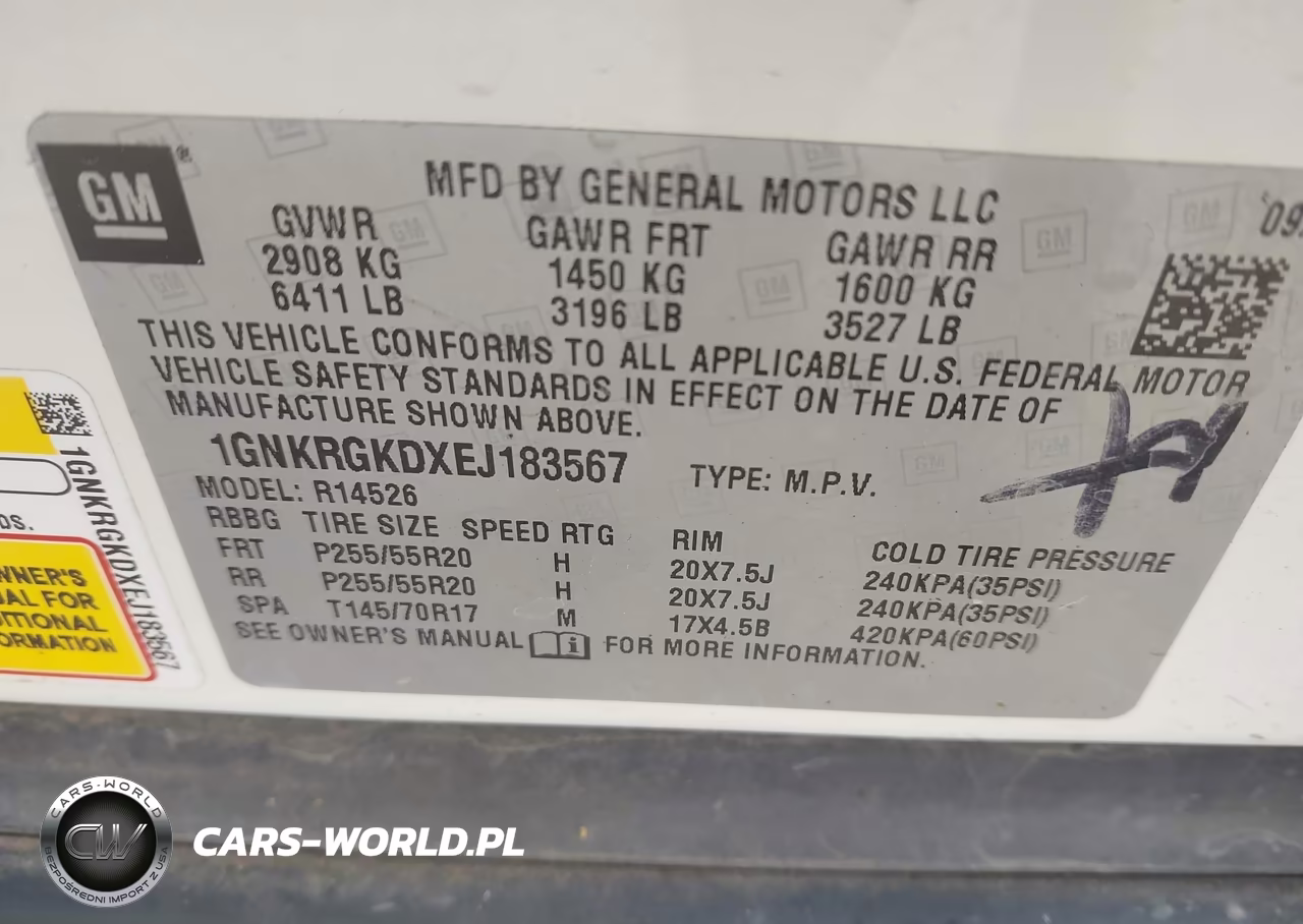 2014 Chevrolet Traverse 1Lt VIN:1GNKRGKDXEJ183567 - 9