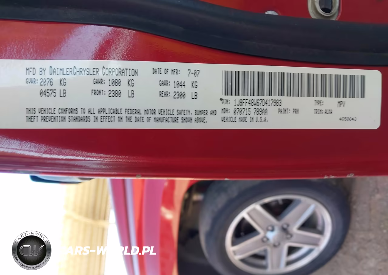 2007 Jeep Patriot Limited VIN:1J8FF48W67D417983 - 9