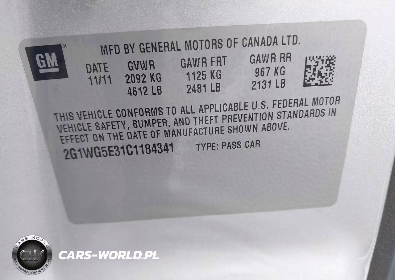 2012 Chevrolet Impala Lt VIN:2G1WG5E31C1184341 - 9