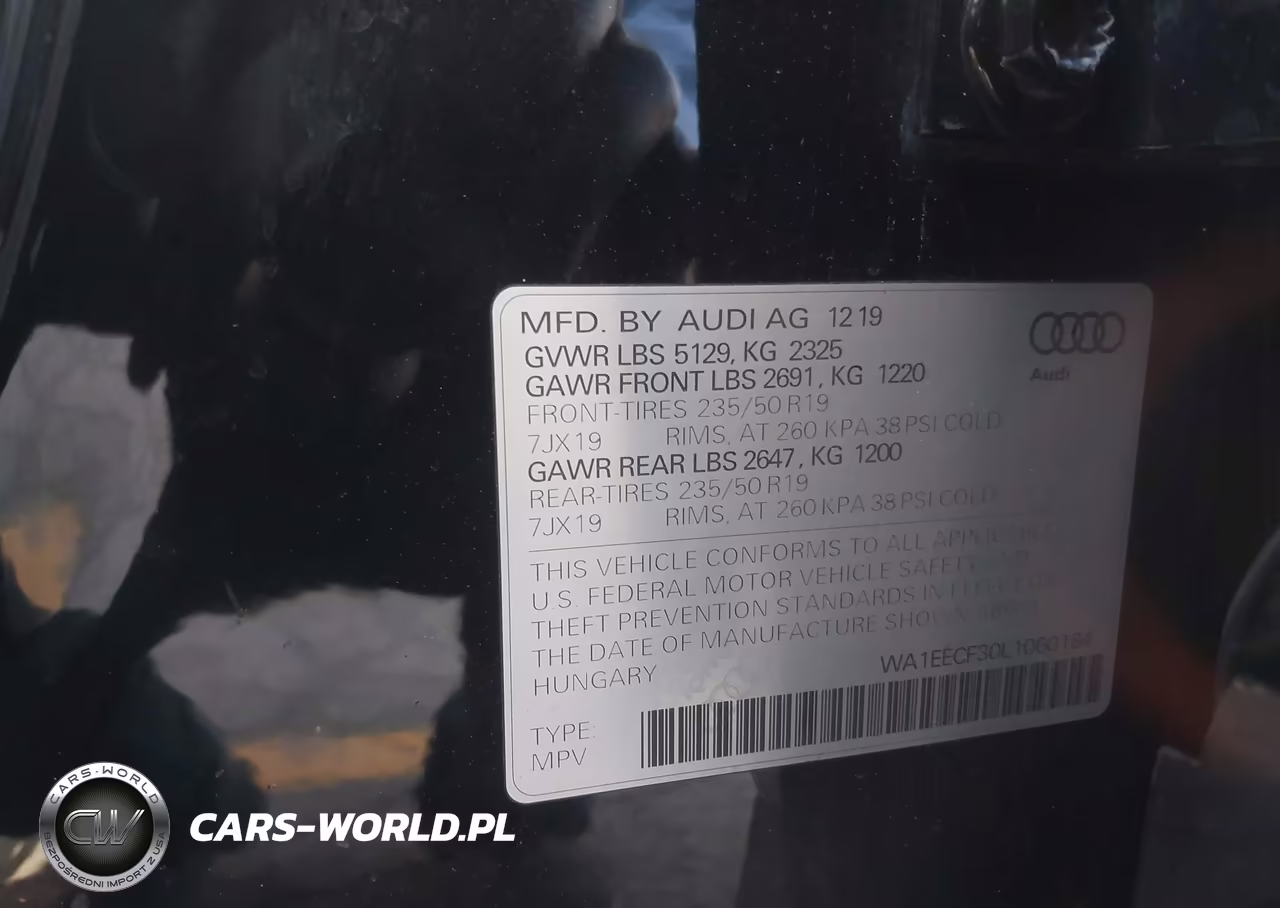 2020 Audi Q3 Premium Plus 45 Tfsi S Line Quattro Tiptronic VIN:WA1EECF30L1060184 - 9