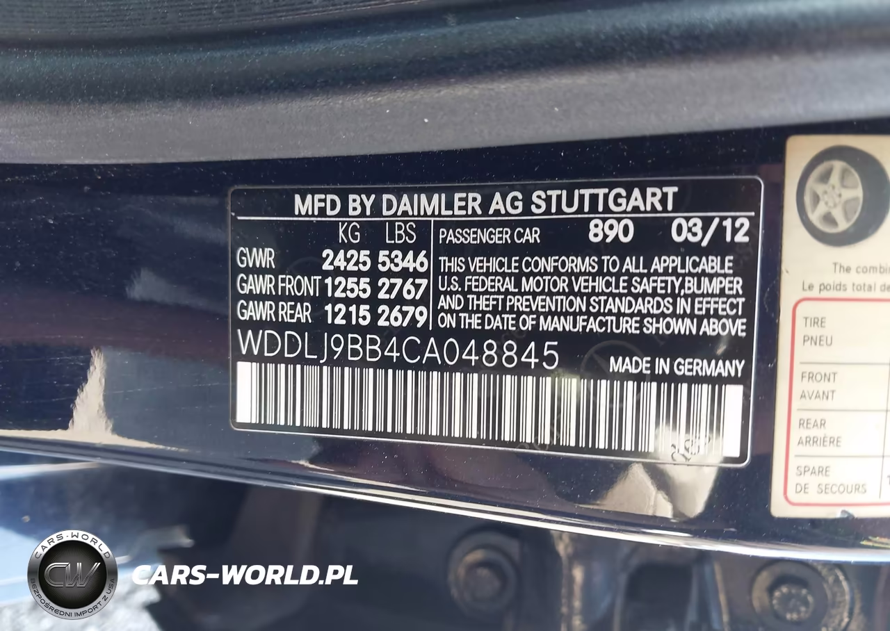 2012 Mercedes-Benz Cls 550 4Matic VIN:WDDLJ9BB4CA048845 - 9