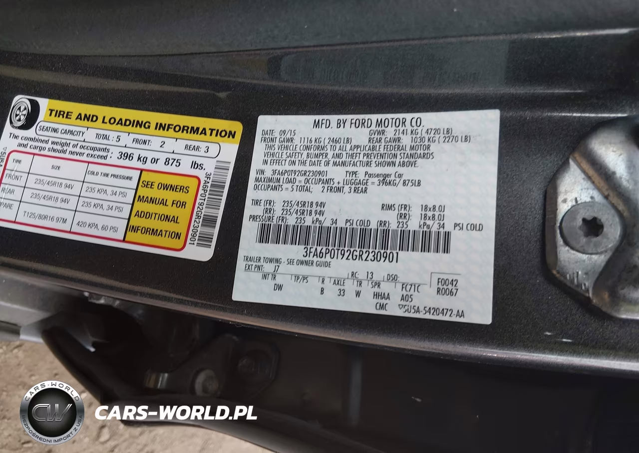 2016 Ford Fusion Se VIN:3FA6P0T92GR230901 - 9