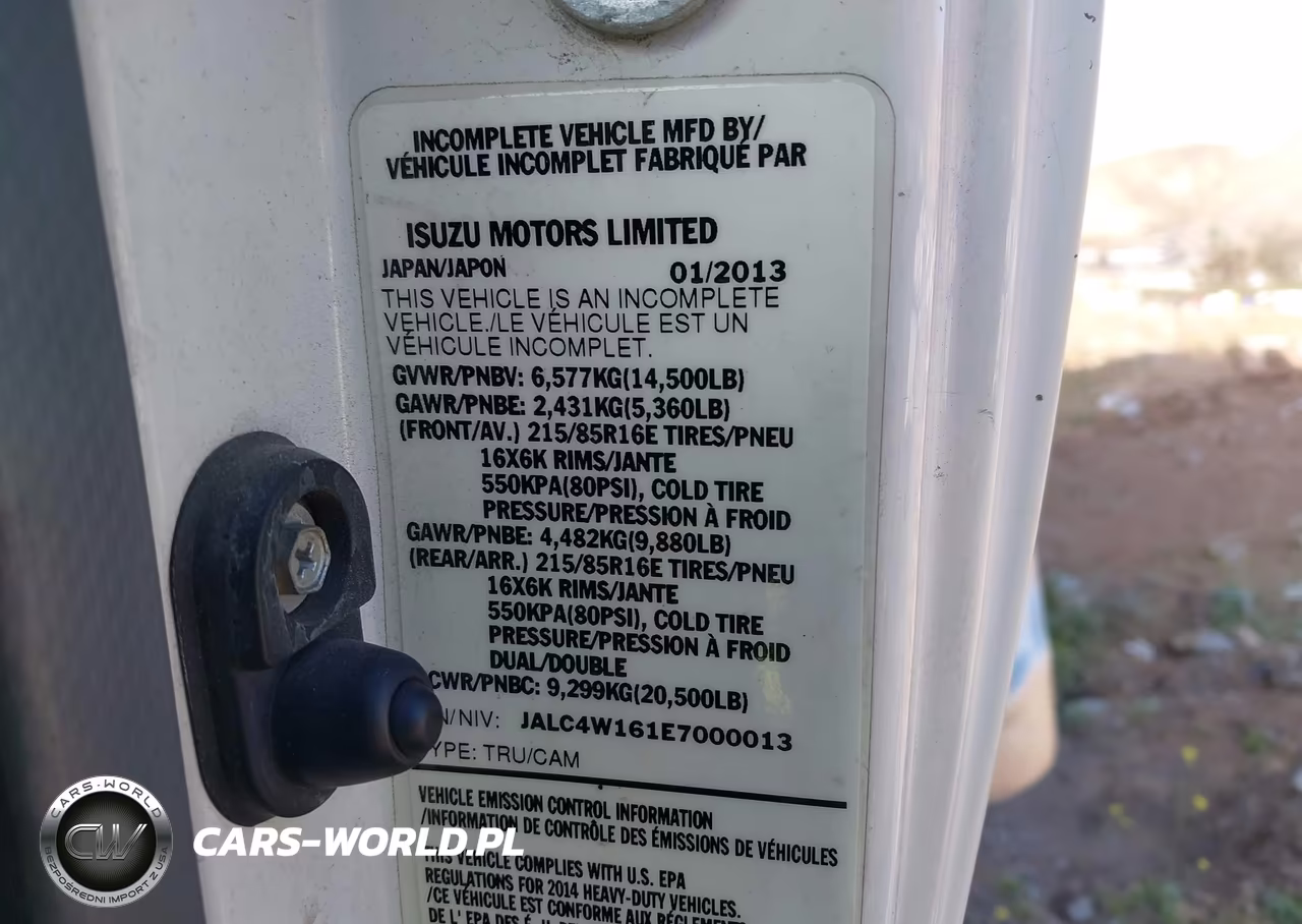 2014 Isuzu Npr Hd Dsl Reg At VIN:JALC4W161E7000013 - 8