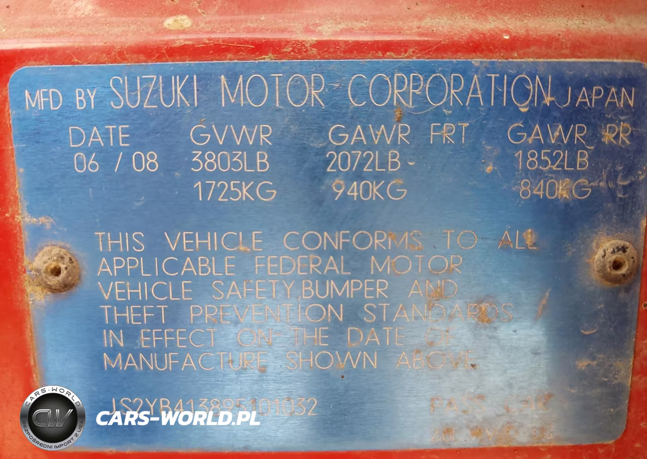 2009 Suzuki Sx4 Technology VIN:JS2YB413895101032 - 9