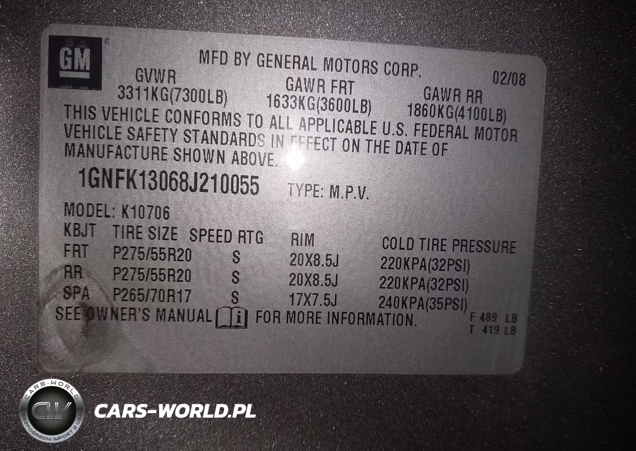 2008 Chevrolet Tahoe Ltz VIN:1GNFK13068J210055 - 9