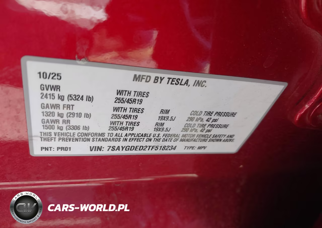 2026 Tesla Model Y Premium Rear-Wheel Drive-Standard Rear-Wheel Drive VIN:7SAYGDED2TF518234 - 9