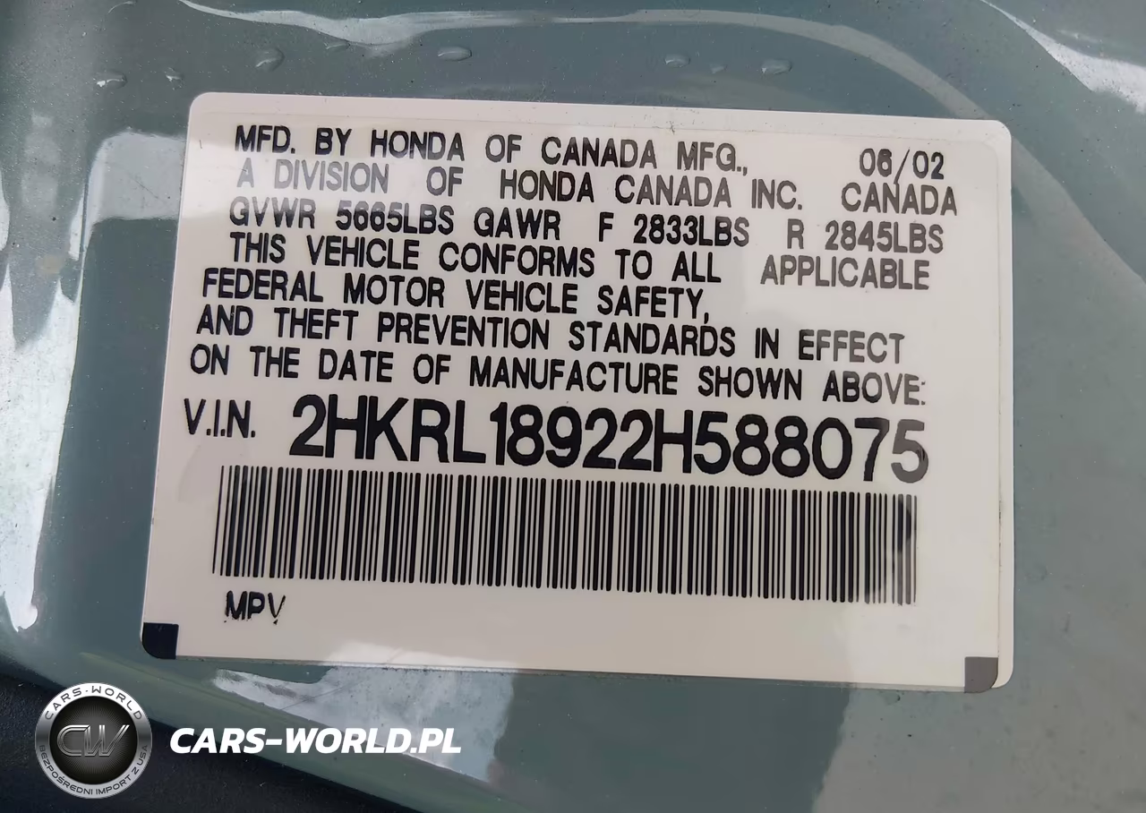 2002 Honda Odyssey Ex-L VIN:2HKRL18922H588075 - 9