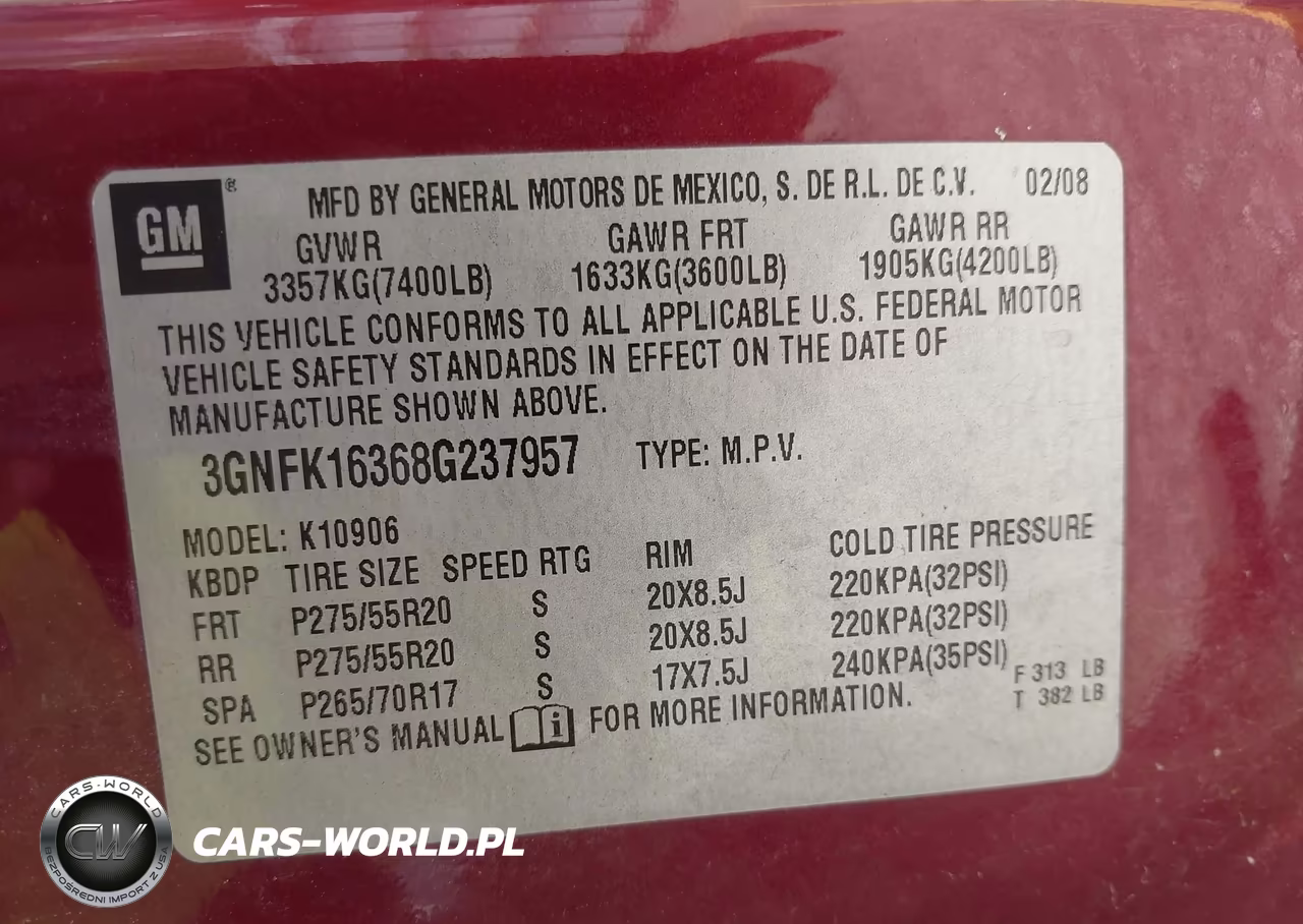 2008 Chevrolet Suburban 1500 Ltz VIN:3GNFK16368G237957 - 9