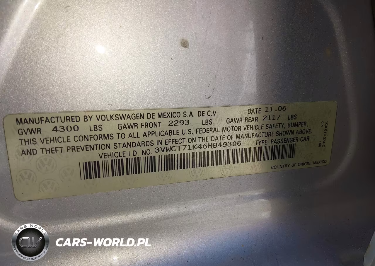 2006 Volkswagen Jetta Diesel VIN:3VWCT71K46M849306 - 9