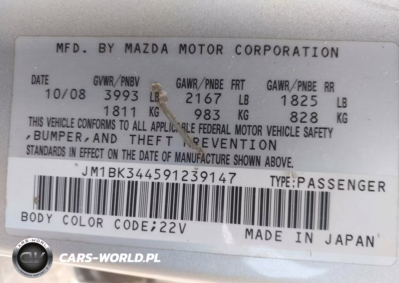 2009 Mazda Mazda3 S Touring VIN:JM1BK344591239147 - 9
