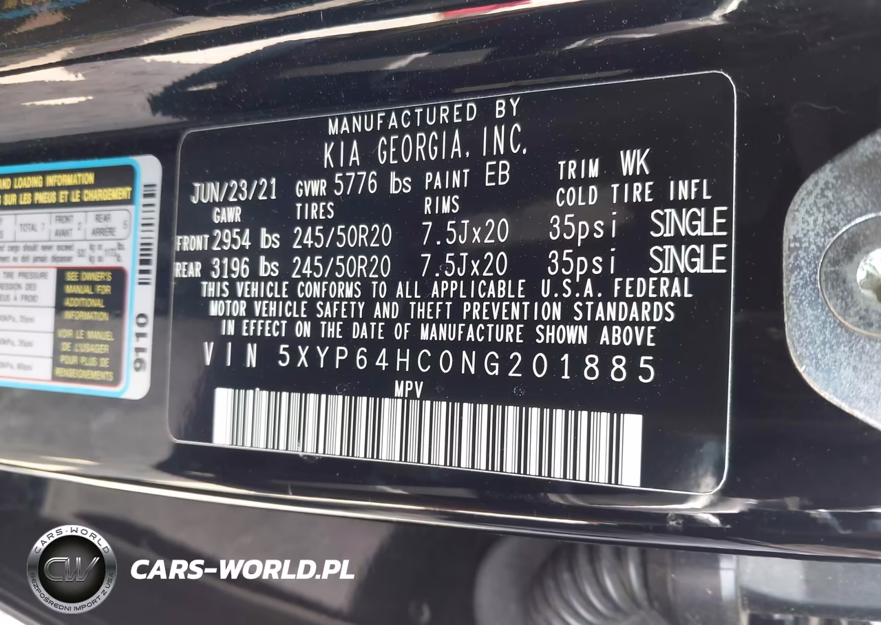 2022 Kia Telluride S VIN:5XYP64HC0NG201885 - 9