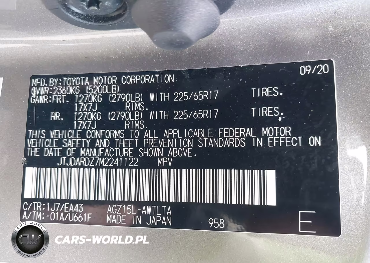 2021 Lexus Nx 300 VIN:JTJDARDZ7M2241122 - 9