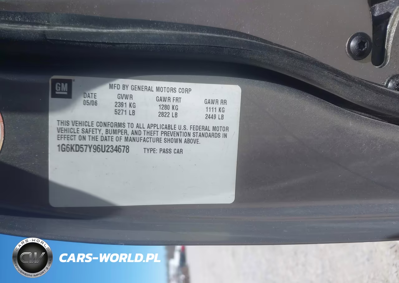 2006 Cadillac Dts Standard VIN:1G6KD57Y96U234678 - 9
