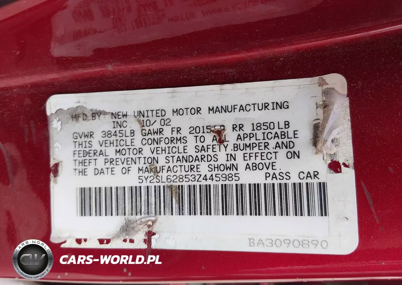 2003 Pontiac Vibe VIN:5Y2SL62853Z445985 - 9