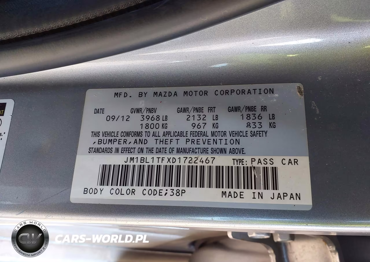 2013 Mazda Mazda3 I Sv VIN:JM1BL1TFXD1722467 - 9