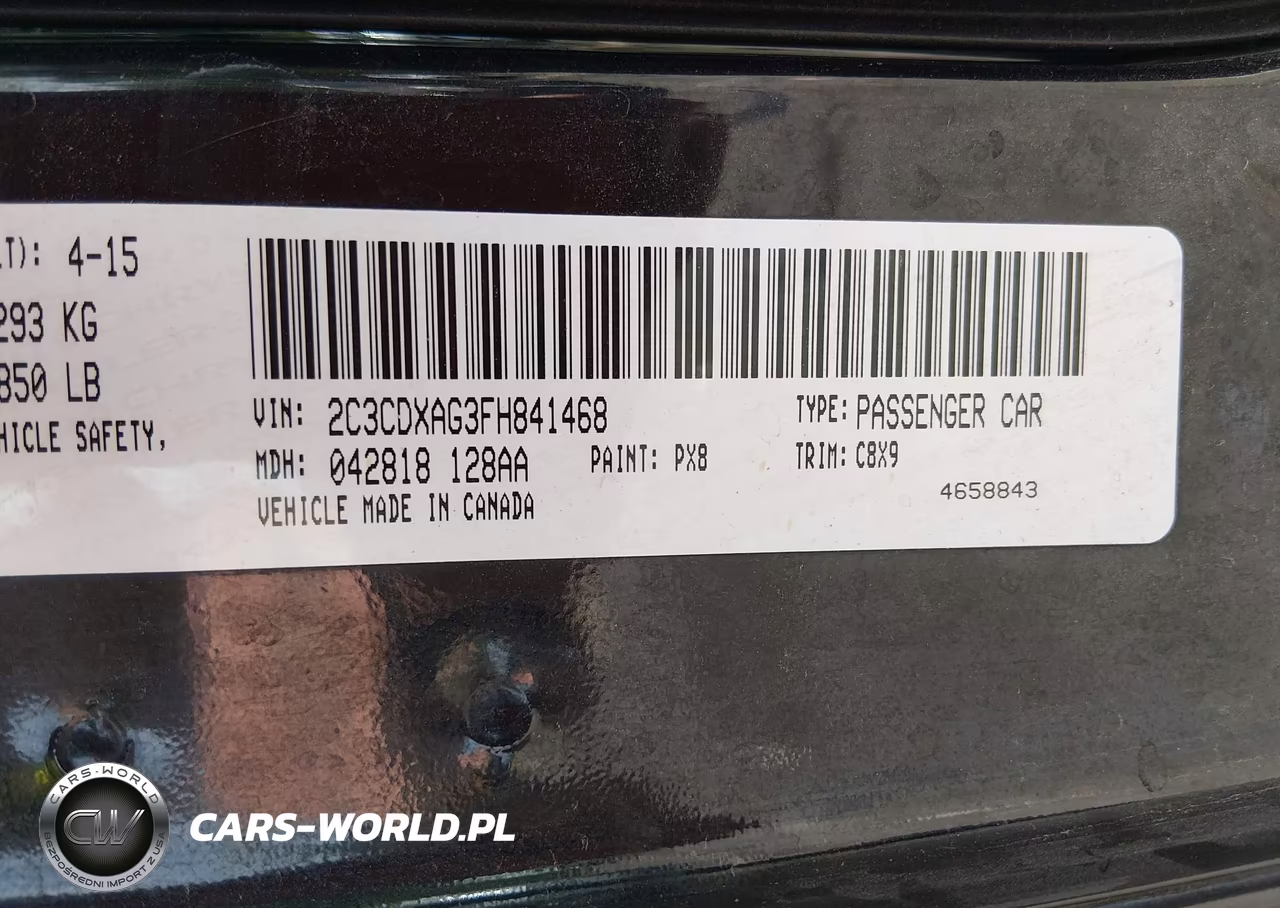 2015 Dodge Charger Police VIN:2C3CDXAG3FH841468 - 9