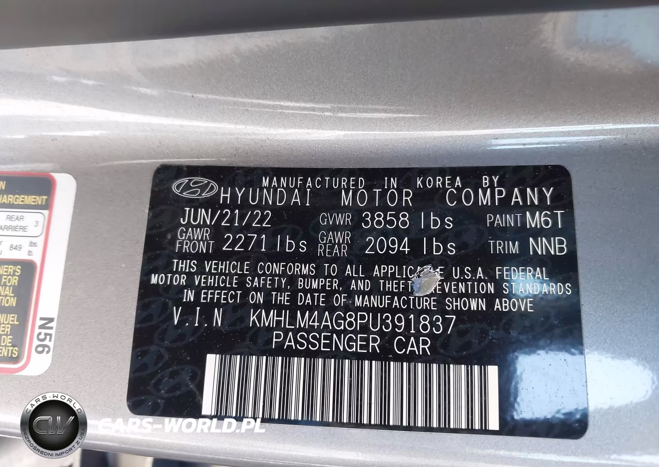 2023 Hyundai Elantra Sel VIN:KMHLM4AG8PU391837 - 9
