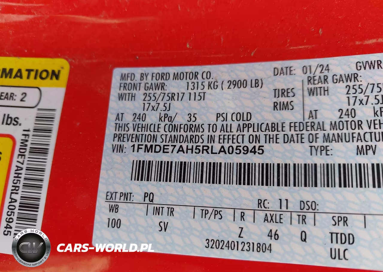 2024 Ford Bronco Big Bend VIN:1FMDE7AH5RLA05945 - 9