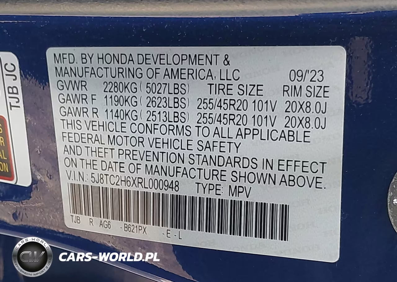 2024 Acura Rdx A-Spec Package VIN:5J8TC2H6XRL000948 - 9